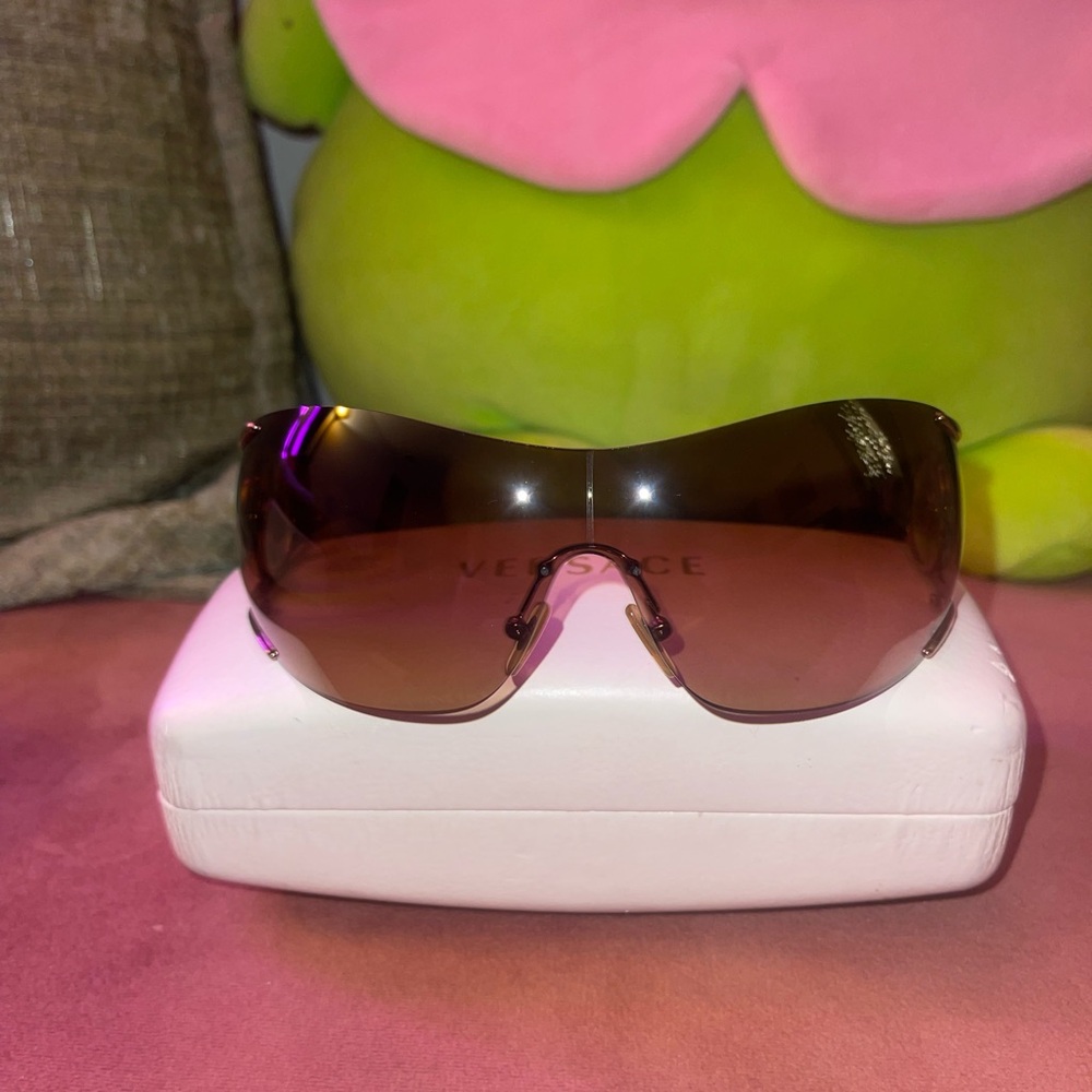 Vintage Versace Brown Sunglasses
